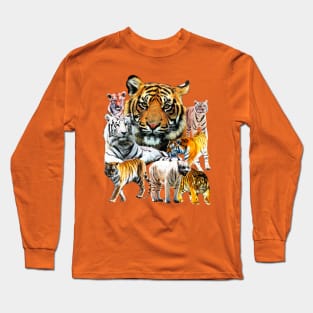 Very Awesome Tiger Tie Dye (Cool and Sick) Long Sleeve T-Shirt